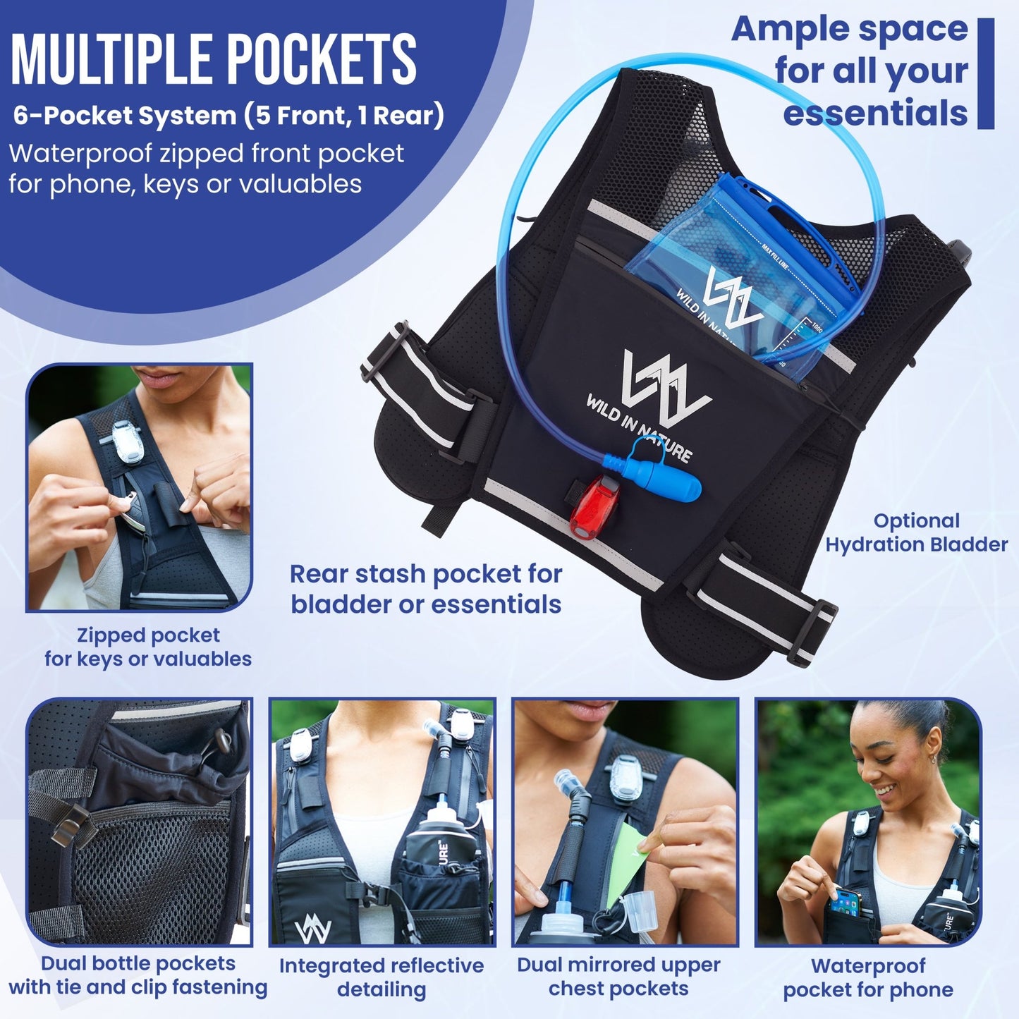 Wild in Nature - LED Running / Hydration Vest - WILD IN NATURE®